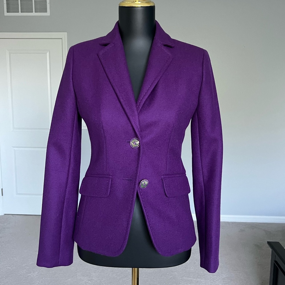 J. Crew Lexington blazer jacket in Iris purple